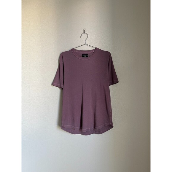 Goodlife Men's Cotton Knit Curved Hem Tee in Mauve Size MEDIUM - Picture 1 of 5